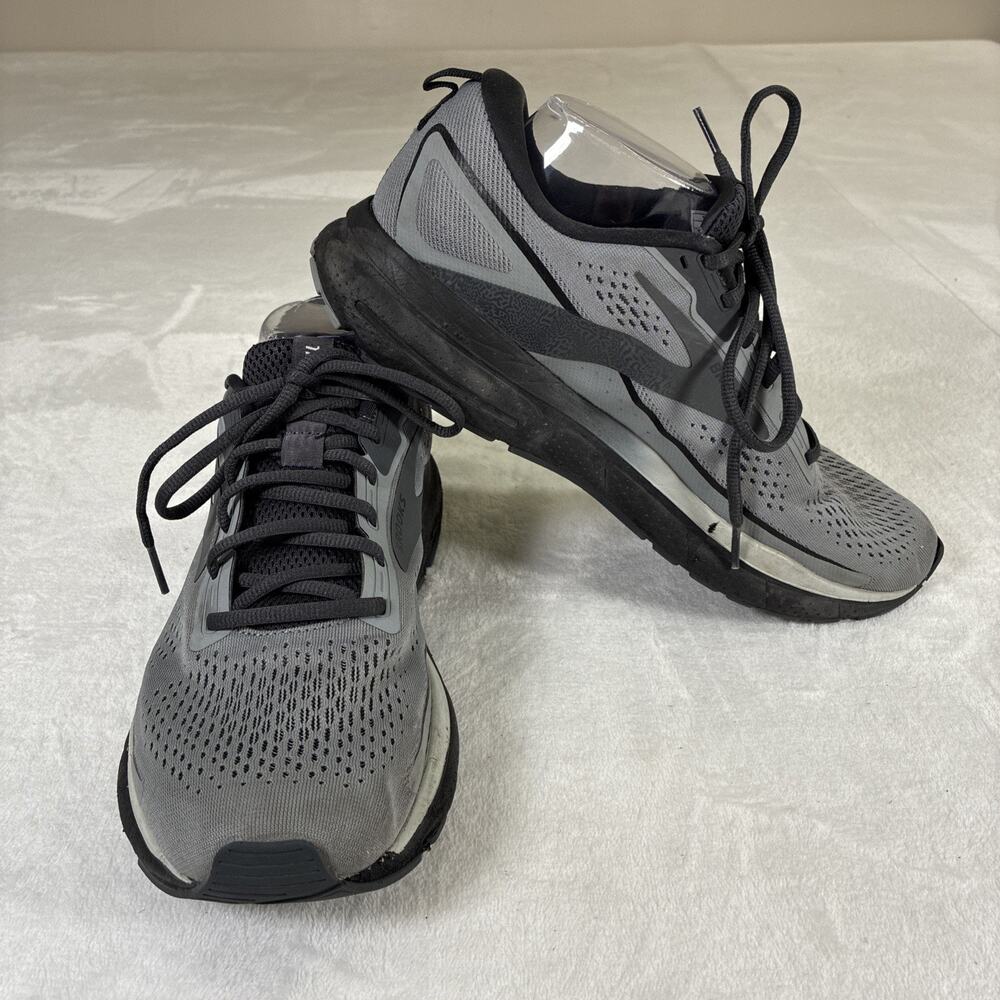 Brooks Trace 3 Mens 10.5D Gray Trail Gym Road Running Sneakers Shoes Charity